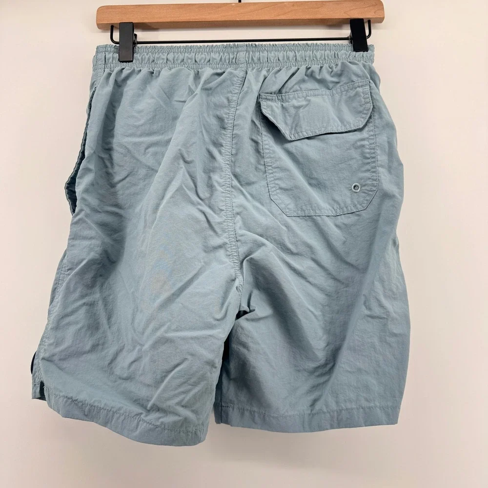 Life is Good Mens Swim Trunks Blue Gray Mesh Lined‎ Board Shorts Small